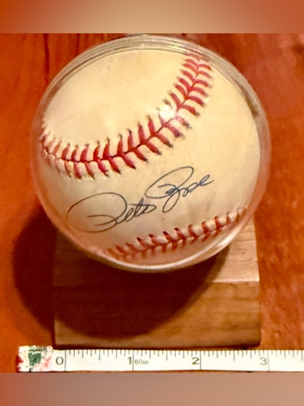 Pete Rose Autographed Signed Baseball - Vintage Americana Memorabilia COA #5273 - Picture 12 of 13